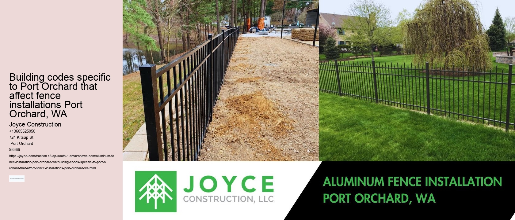 Building codes specific to Port Orchard that affect fence installations Port Orchard, WA