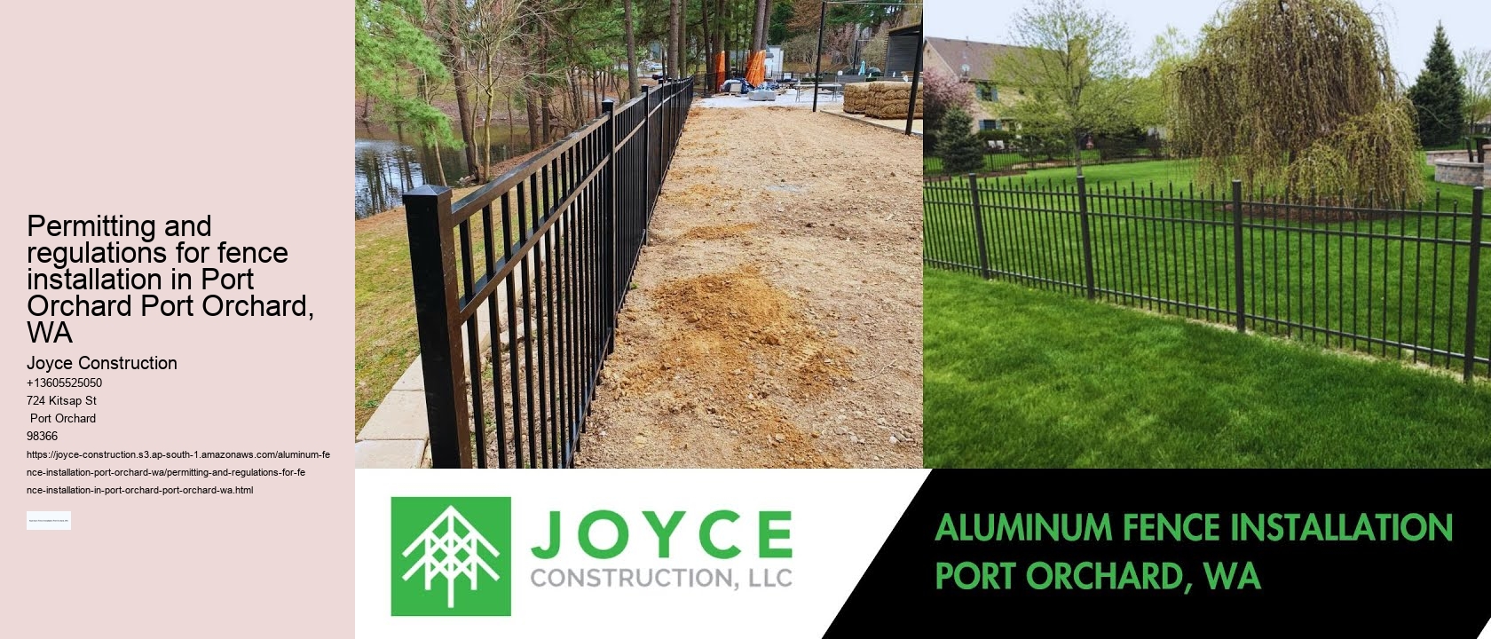 Permitting and regulations for fence installation in Port Orchard Port Orchard, WA