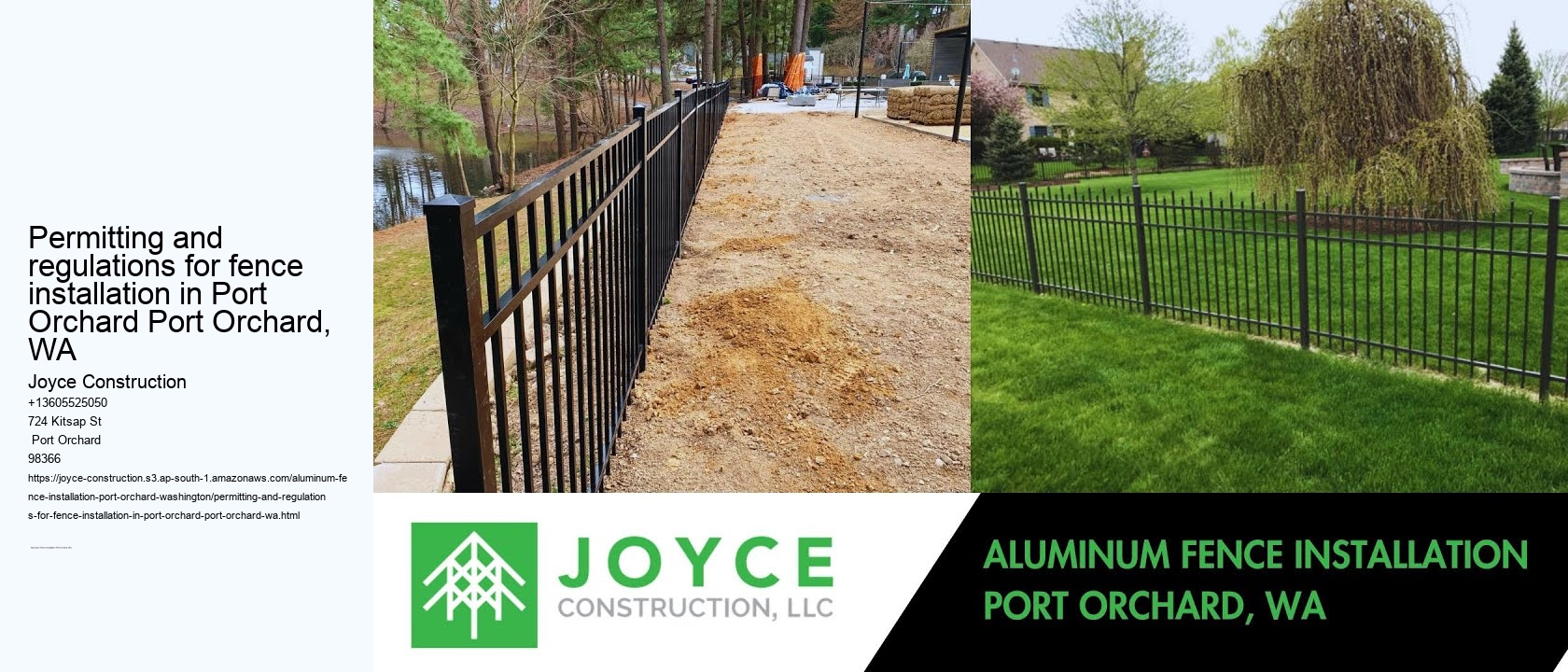 Permitting and regulations for fence installation in Port Orchard Port Orchard, WA