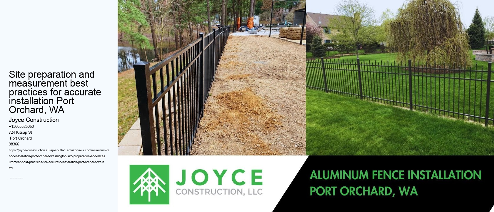 Site preparation and measurement best practices for accurate installation Port Orchard, WA